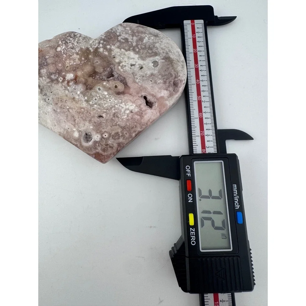 Pink Amethyst Heart Carving